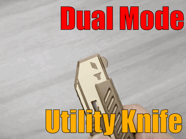 utility knife with a scraper mode
