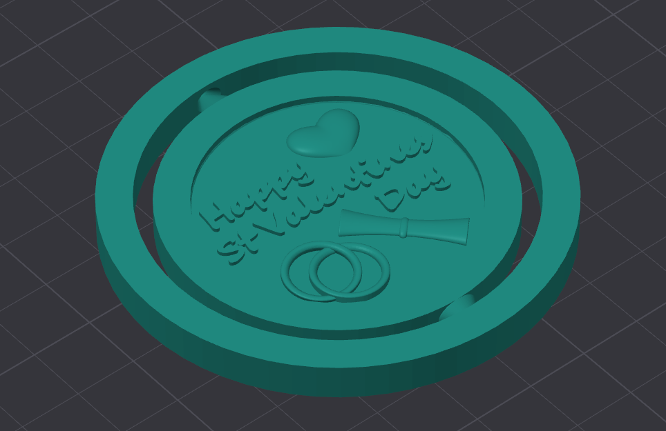 St Valentine Challenge Coin Spinner