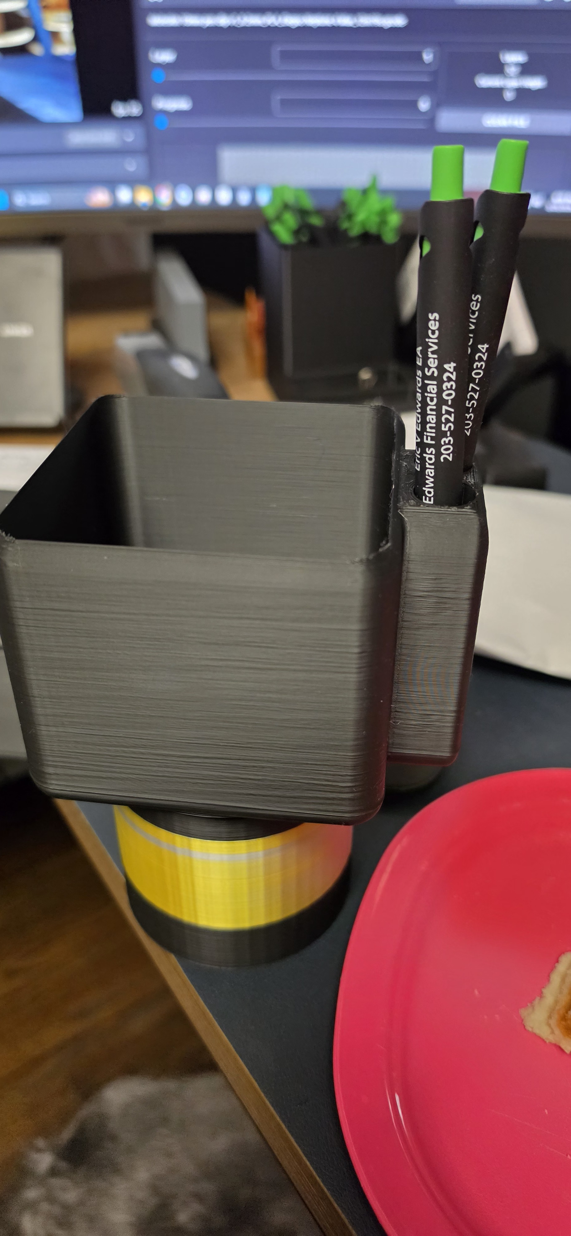 Cup holder adapter for 1L Tupperware Eco Bottle