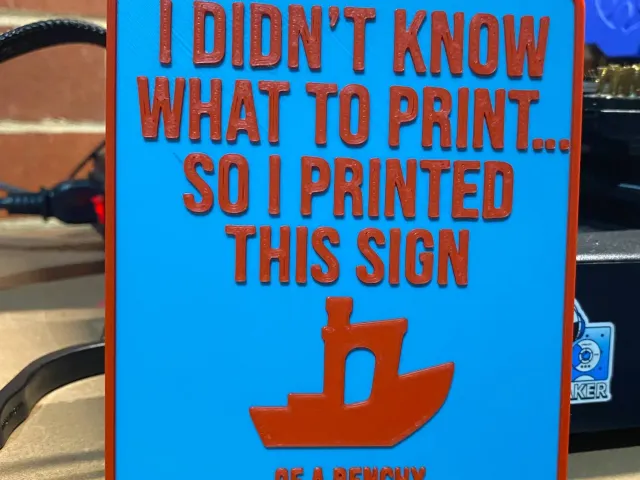 I didn't know what to print.