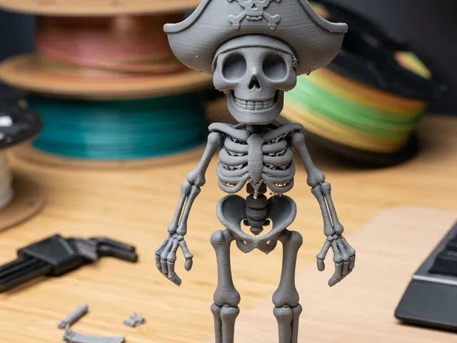 skeleton with pirate hat
