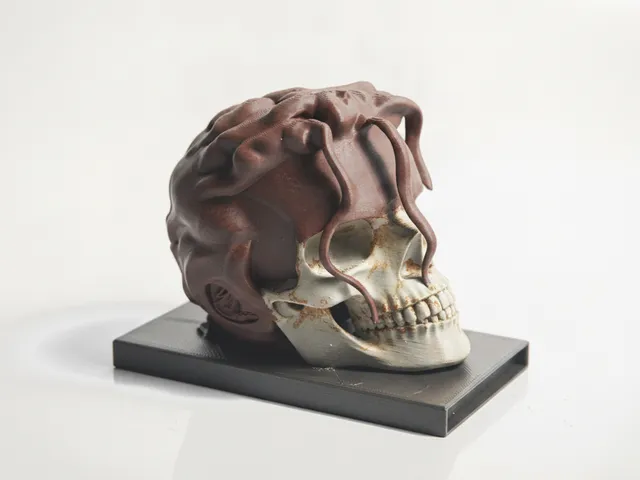 MJ Skull Gothic Sculpture 3D Printable