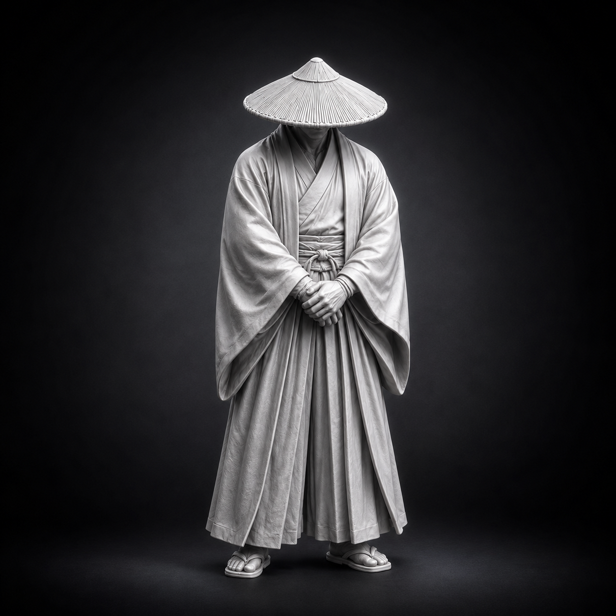 Ronin Samurai Statue STL | Japanese Warrior Figure | Collectible Sculpture for 3D Printing
