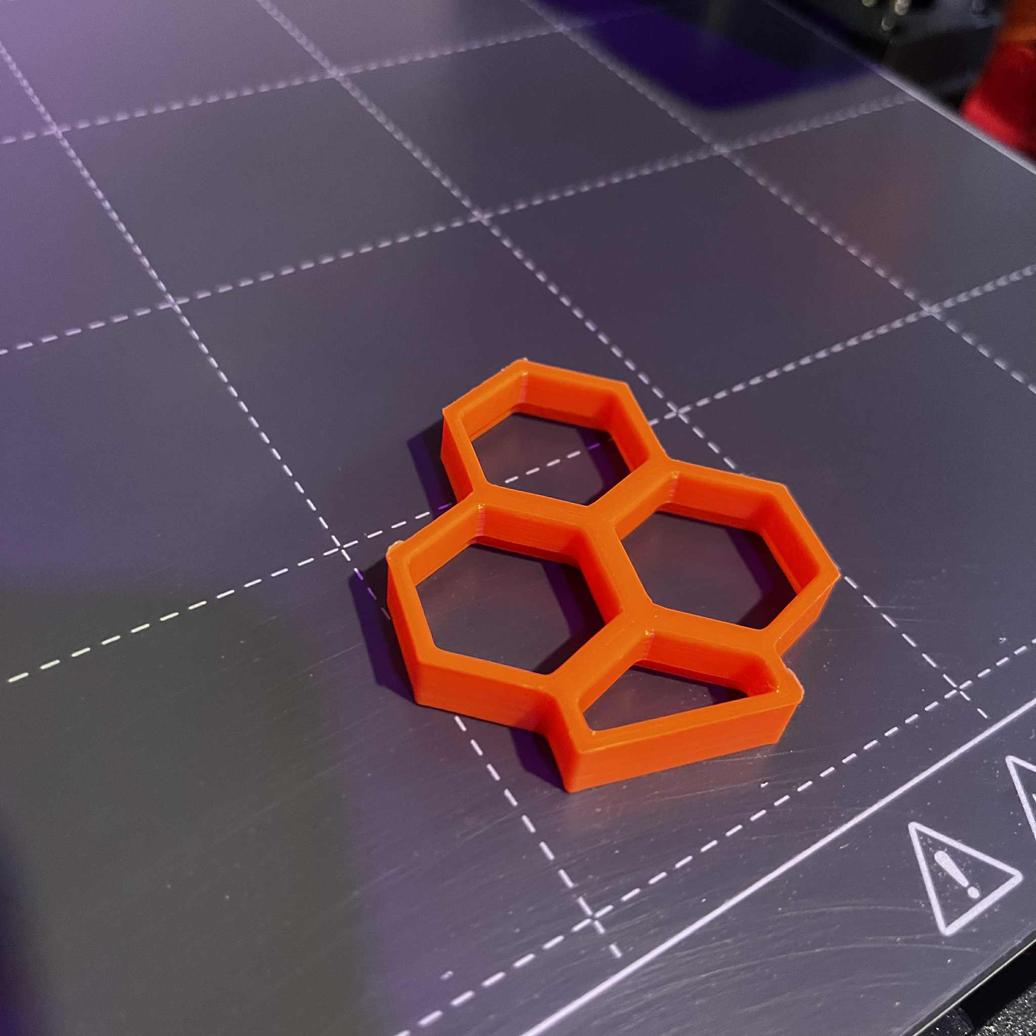One block border for honeycomb wall