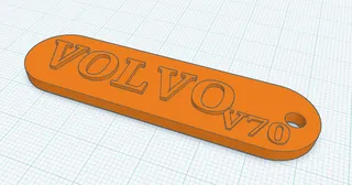 VOLVO V70 keychain