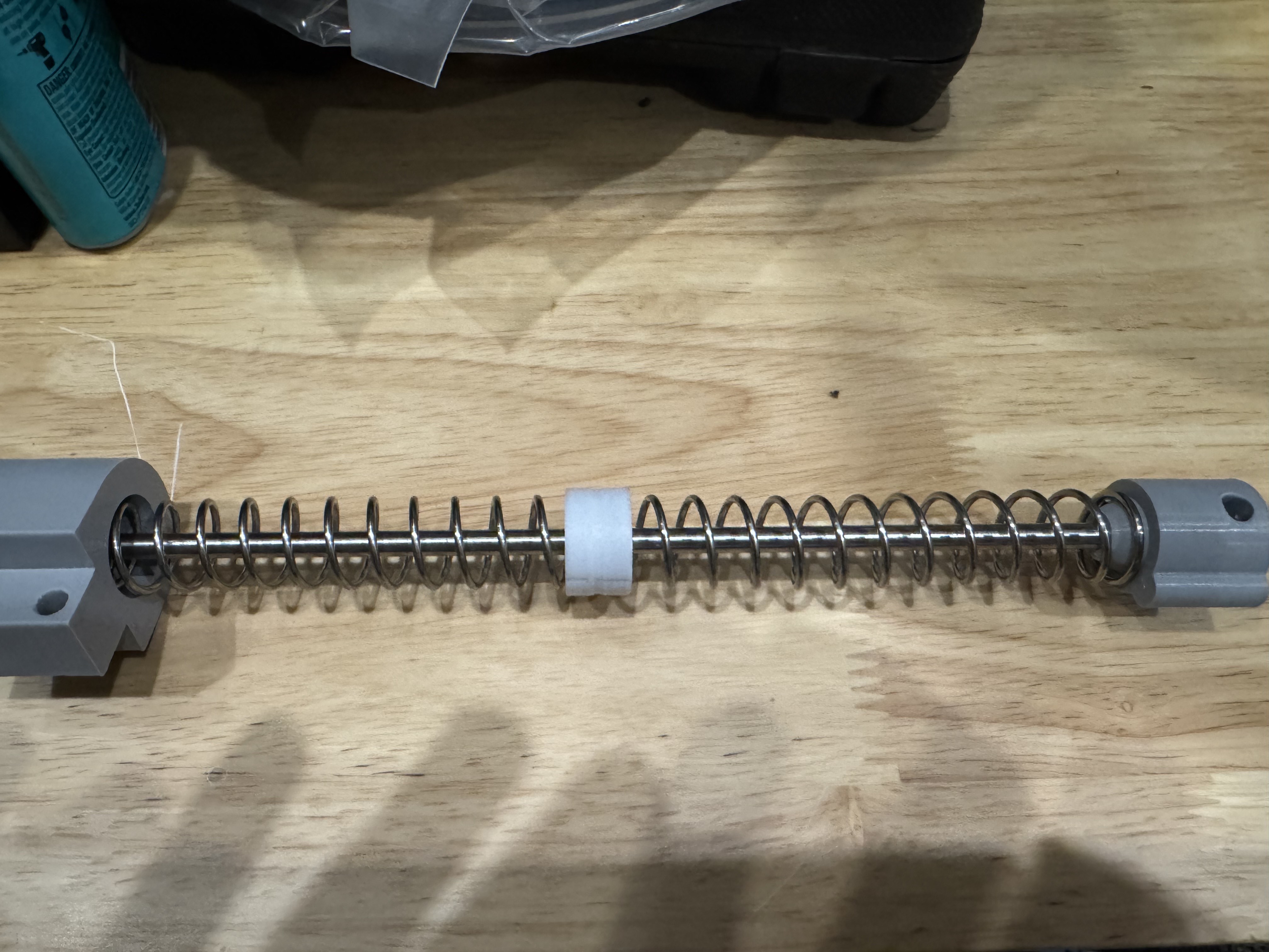 18mm spring coupler for using two 18x100mm springs 3D model thumbnail