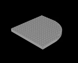 Lego Compatible (65803.dat) Technic Brick 16 x 16 x 1.333 by
