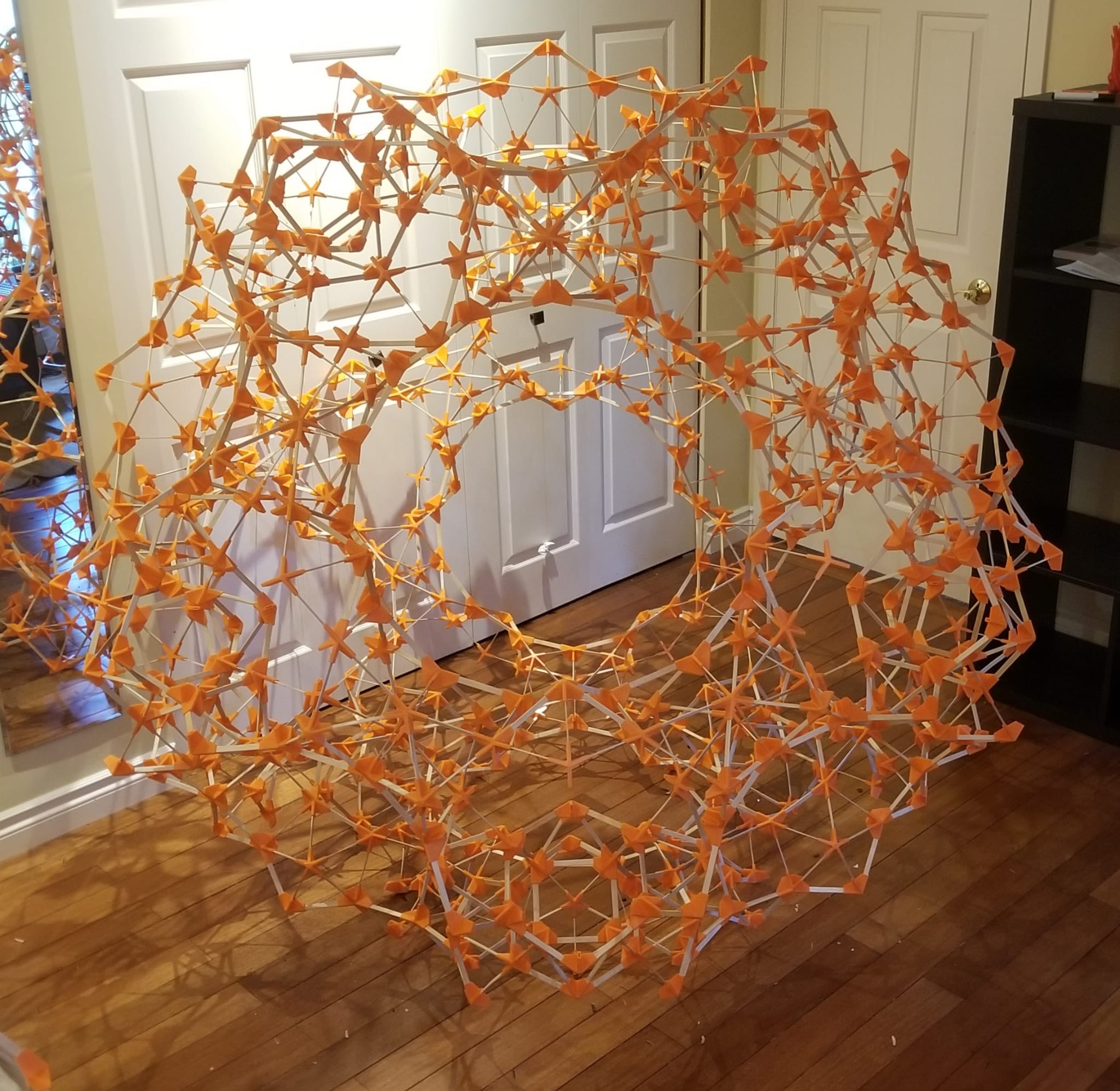 Popsicle Stick Truncated Pentagonal Bipyramid Toolkit