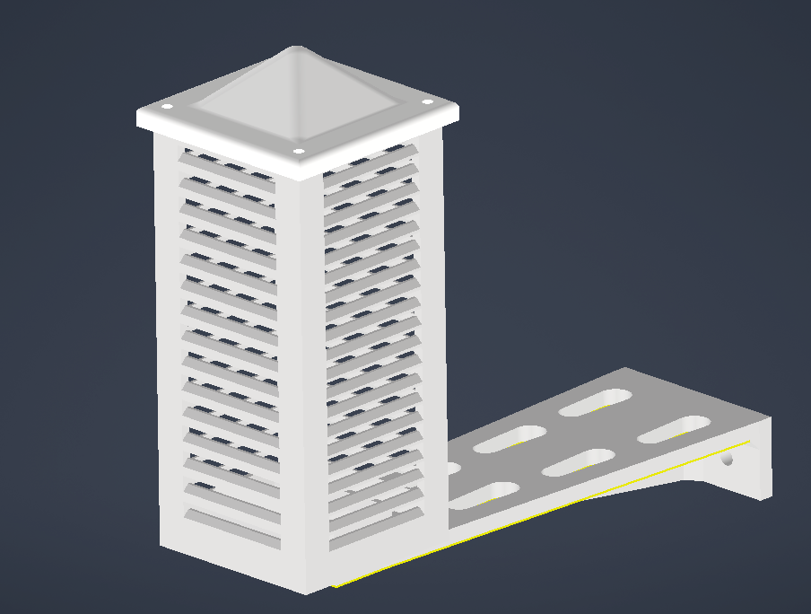 Meteorological shelter for Ecowitt sensors