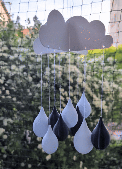 Miniatura 3 do modelo 3D Raincloud wind chime