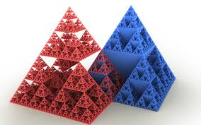 Sierpinski levels 3-6 with labels 3D model