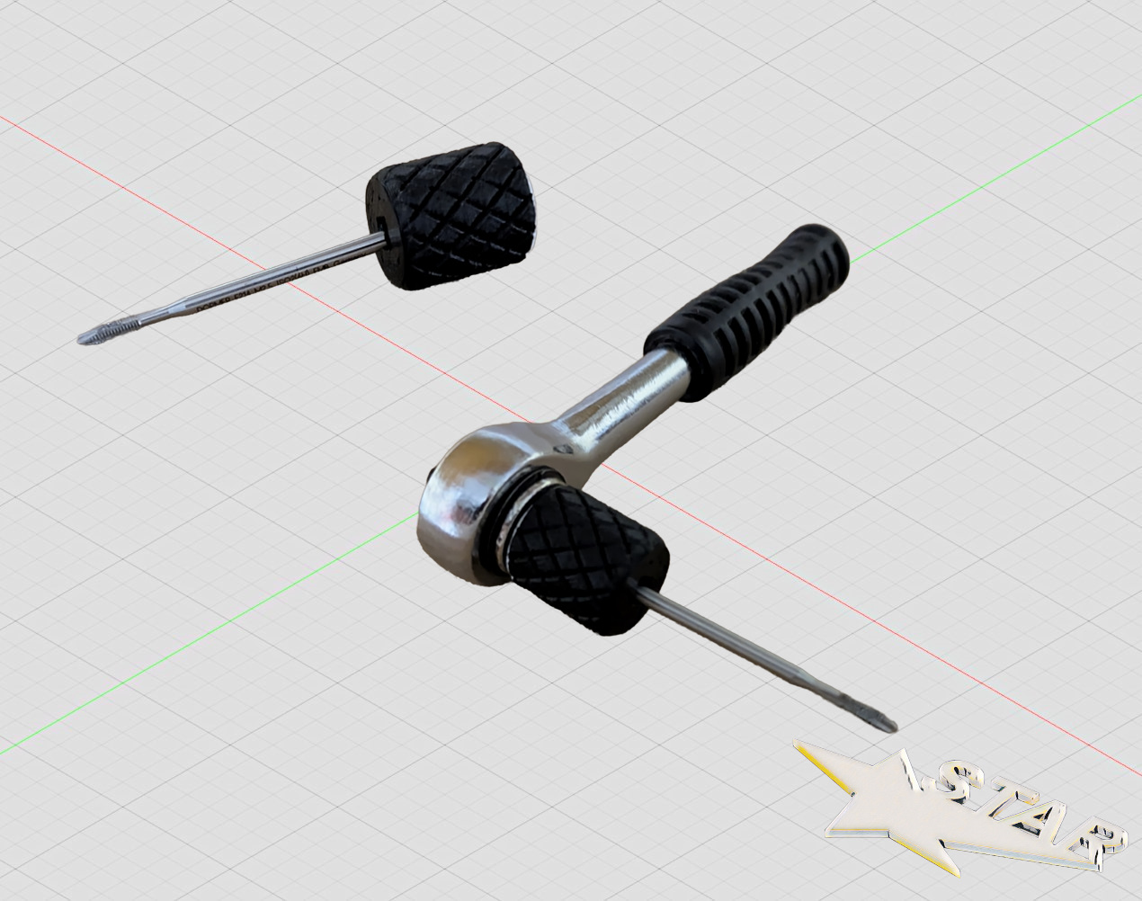 Griff vierkant 2 mm/ handle square 2 mm