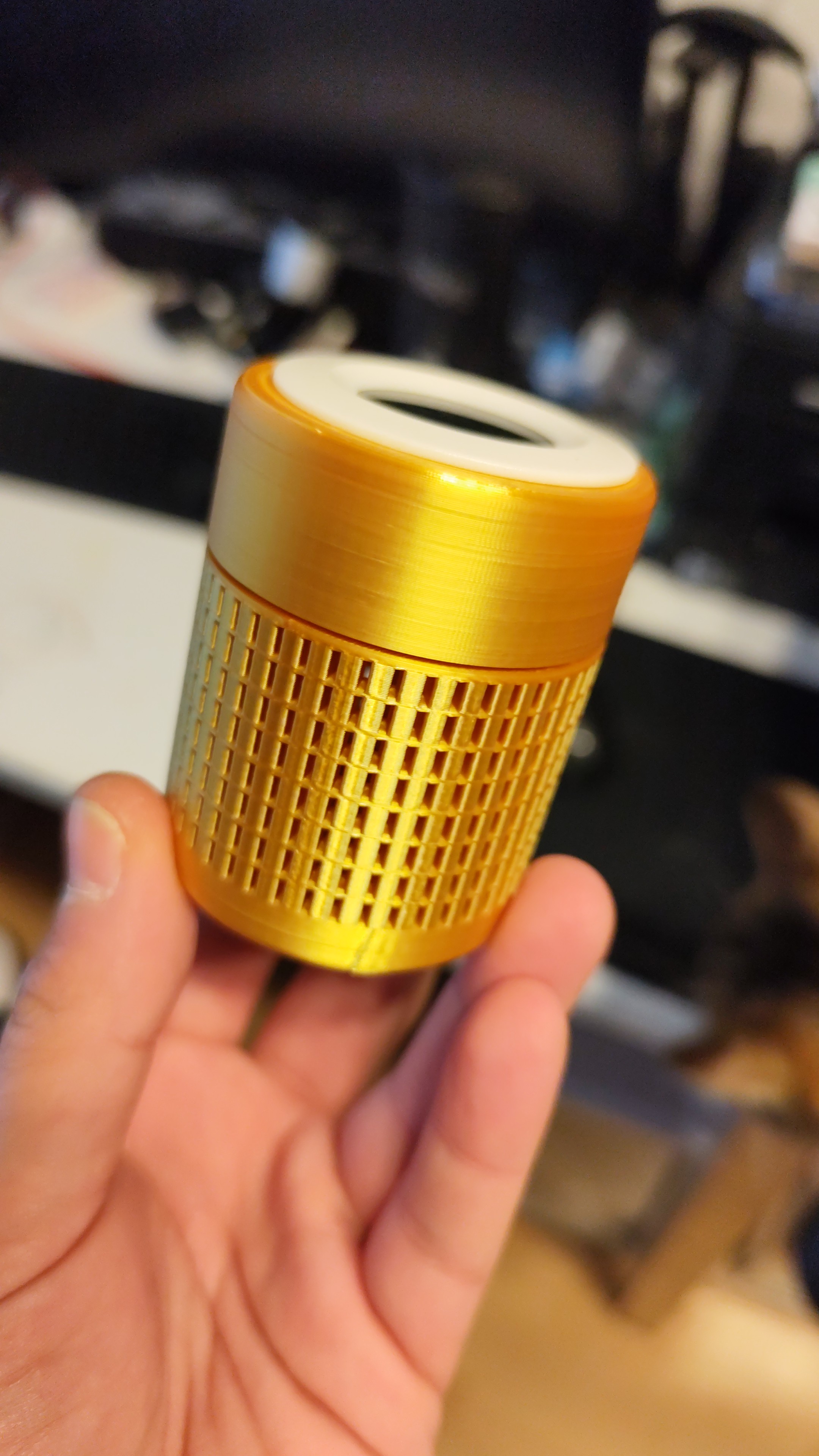 SilicaGel Container with Hygrometer for Spool with Extensions