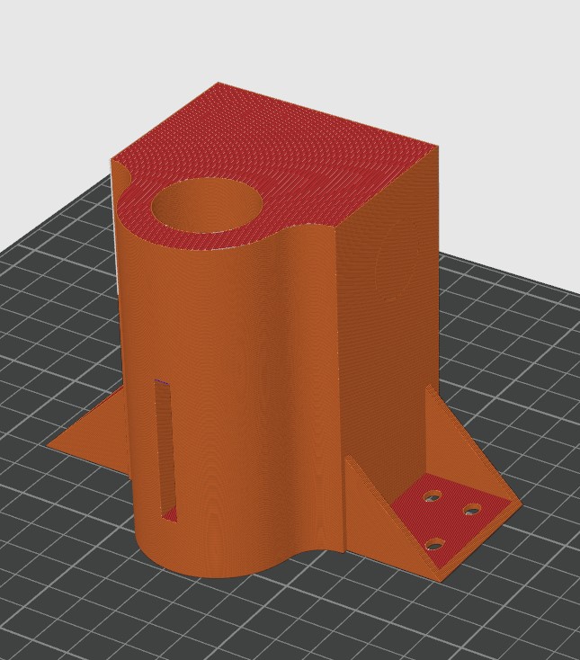Torsohalterung für den animierten K2SO