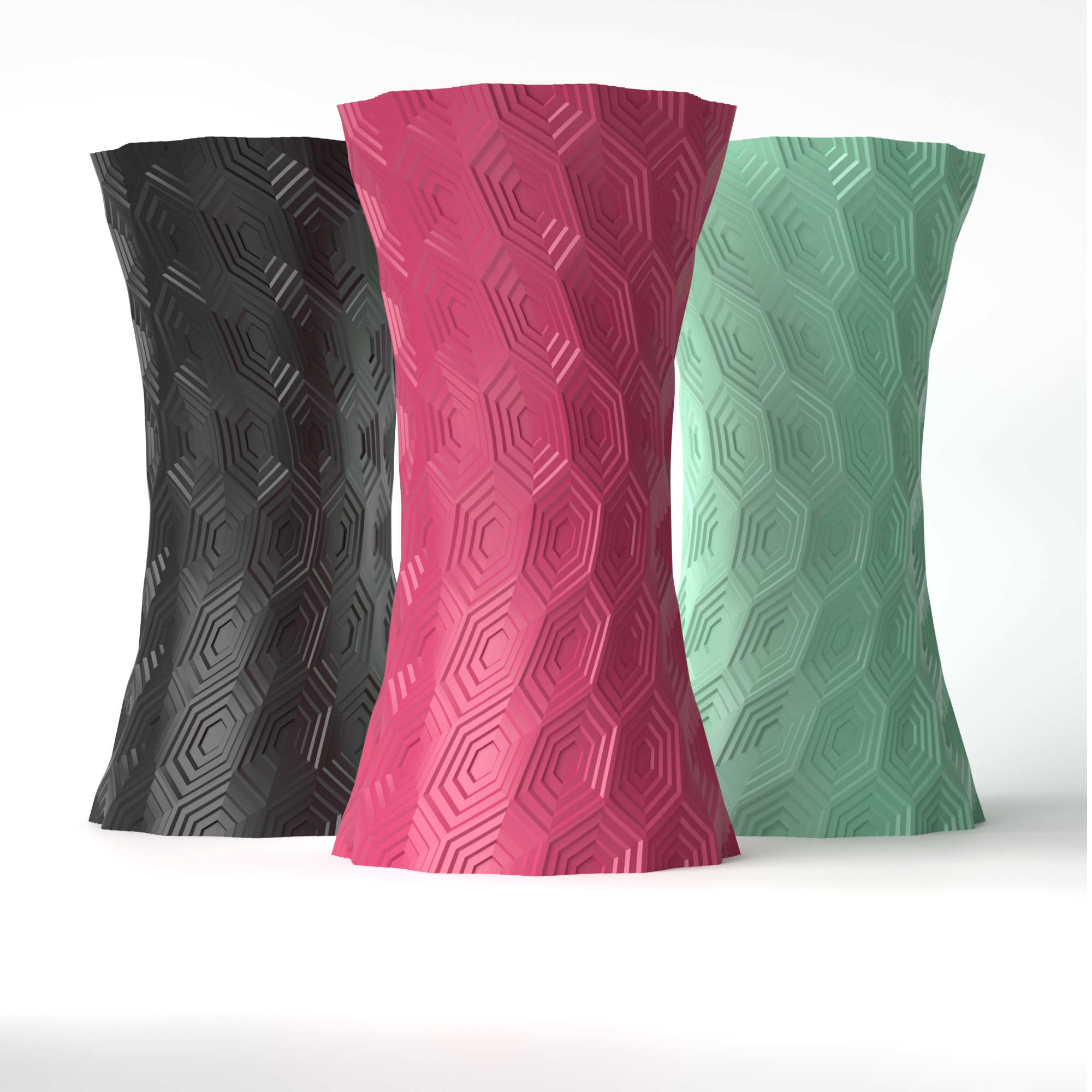 Miniatura 2 do modelo 3D hexagonal pattern vase