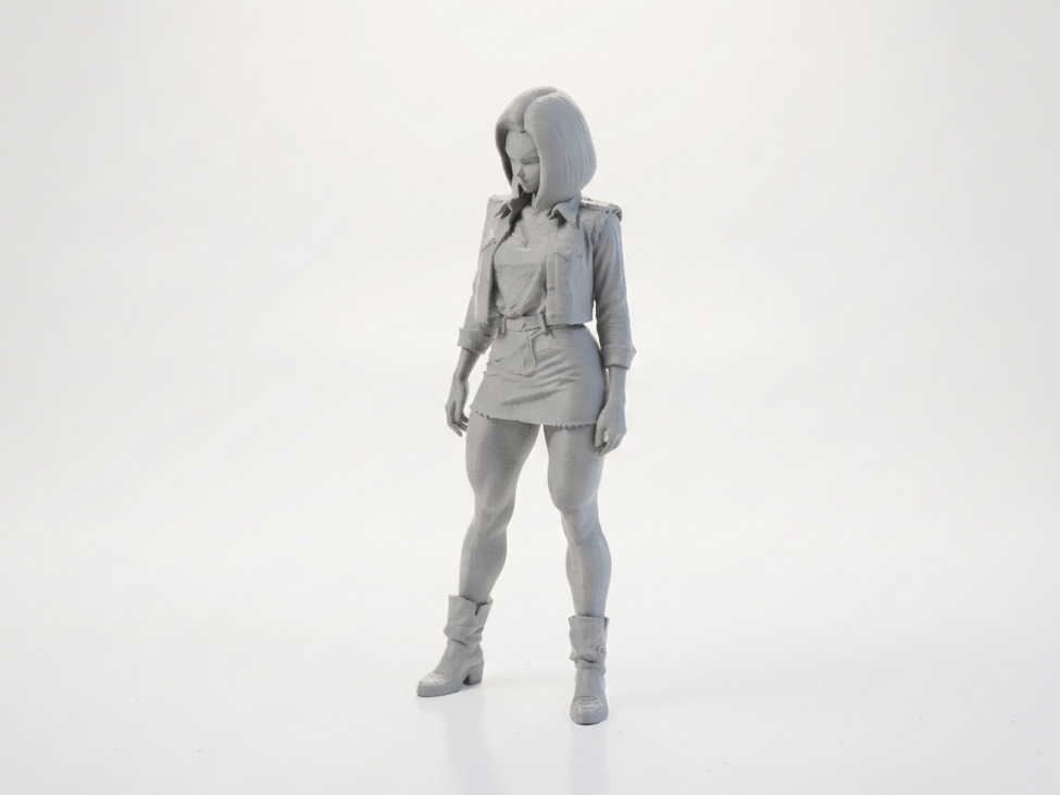 Skirt Lady Figurine Female Figure 3D Printable