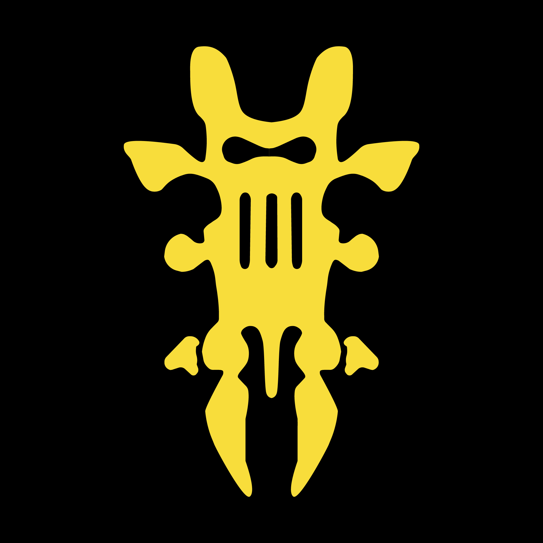 Unreal Tournament '99 Yellow Team Logo Plate