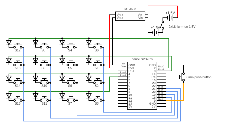 Zigbee Macropad 16 Buttons ESP32C6 — miniatura 14