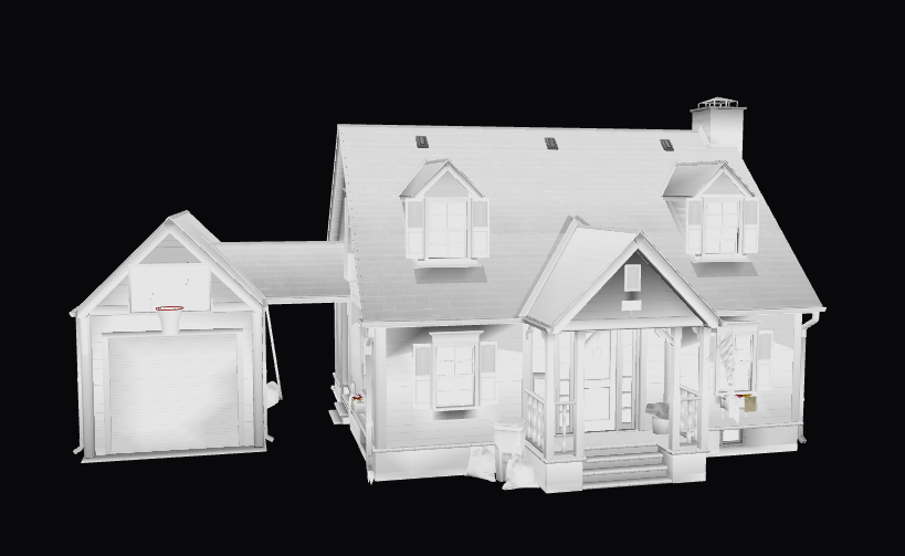American Suburban House – Diorama Prop
