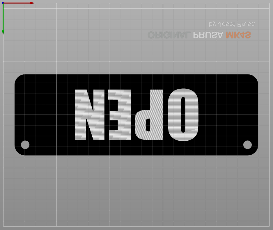 Miniatura 2 do modelo 3D Open/Closed Sign - Two sided