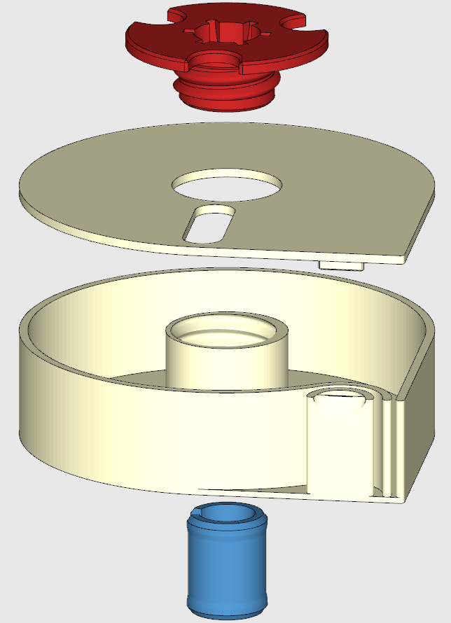 Miniatura 2 do modelo 3D target patch dispenser
