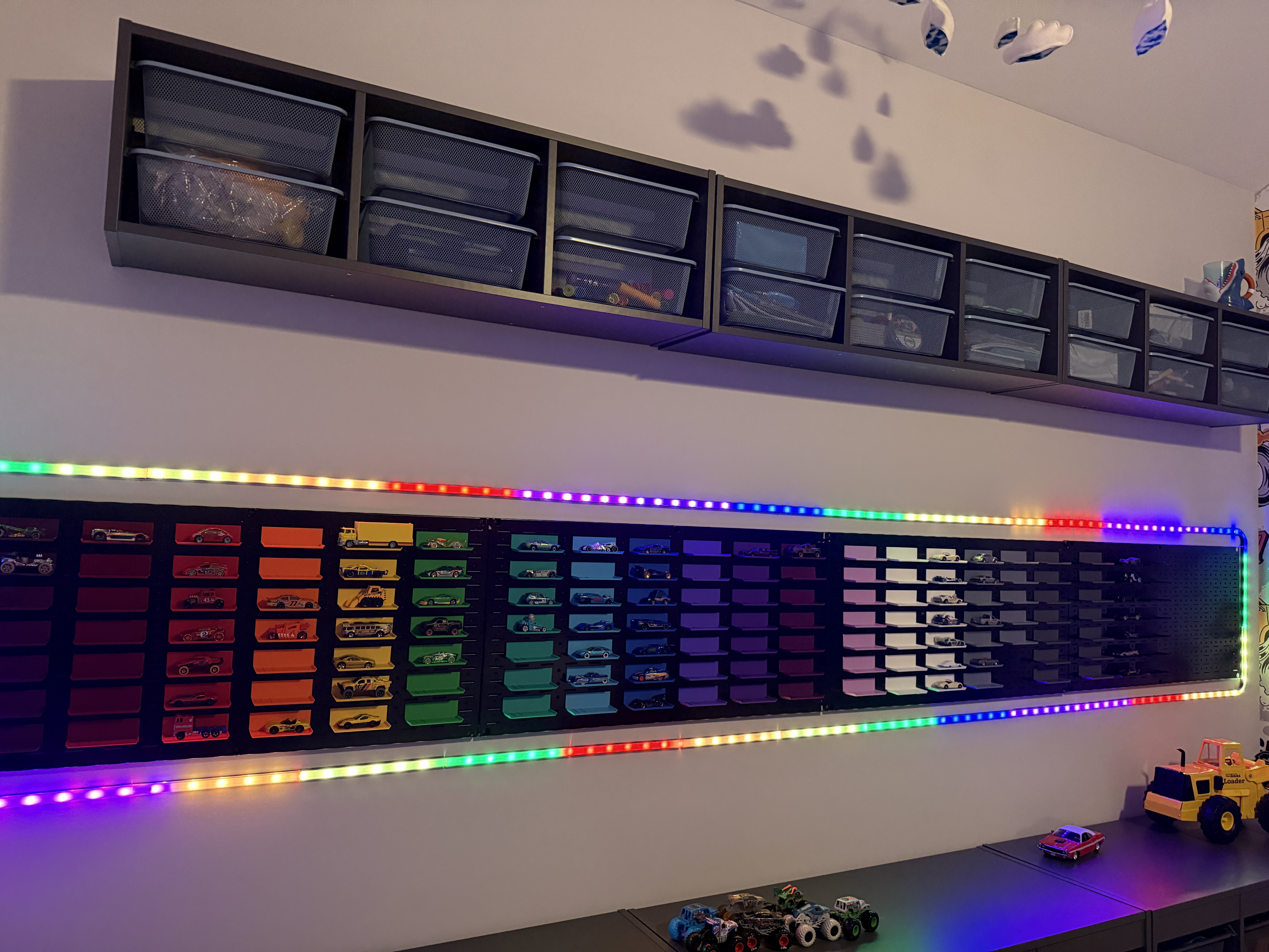HotWheels Pegboard Display Shelves