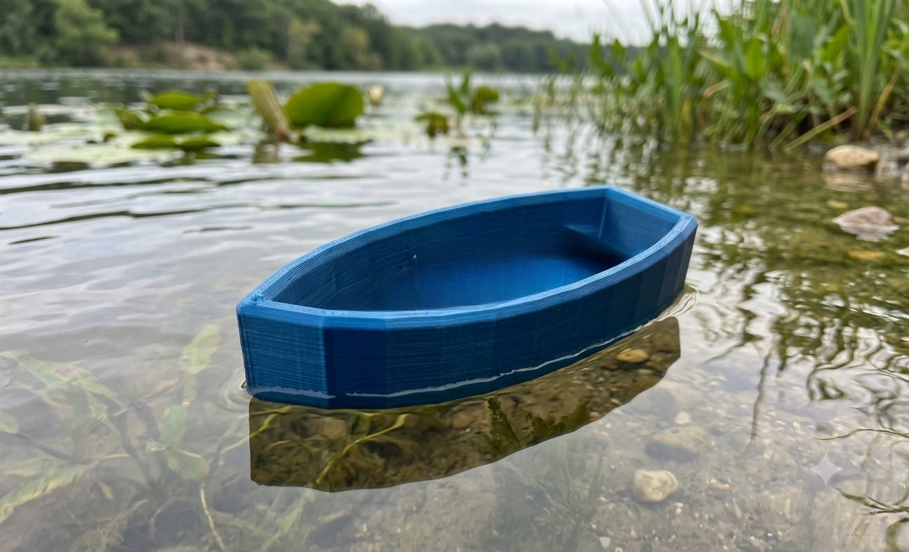 Pocket Mini Boat - 3 Minute Ultra Fast Print! (Floats on Water - No Supports)