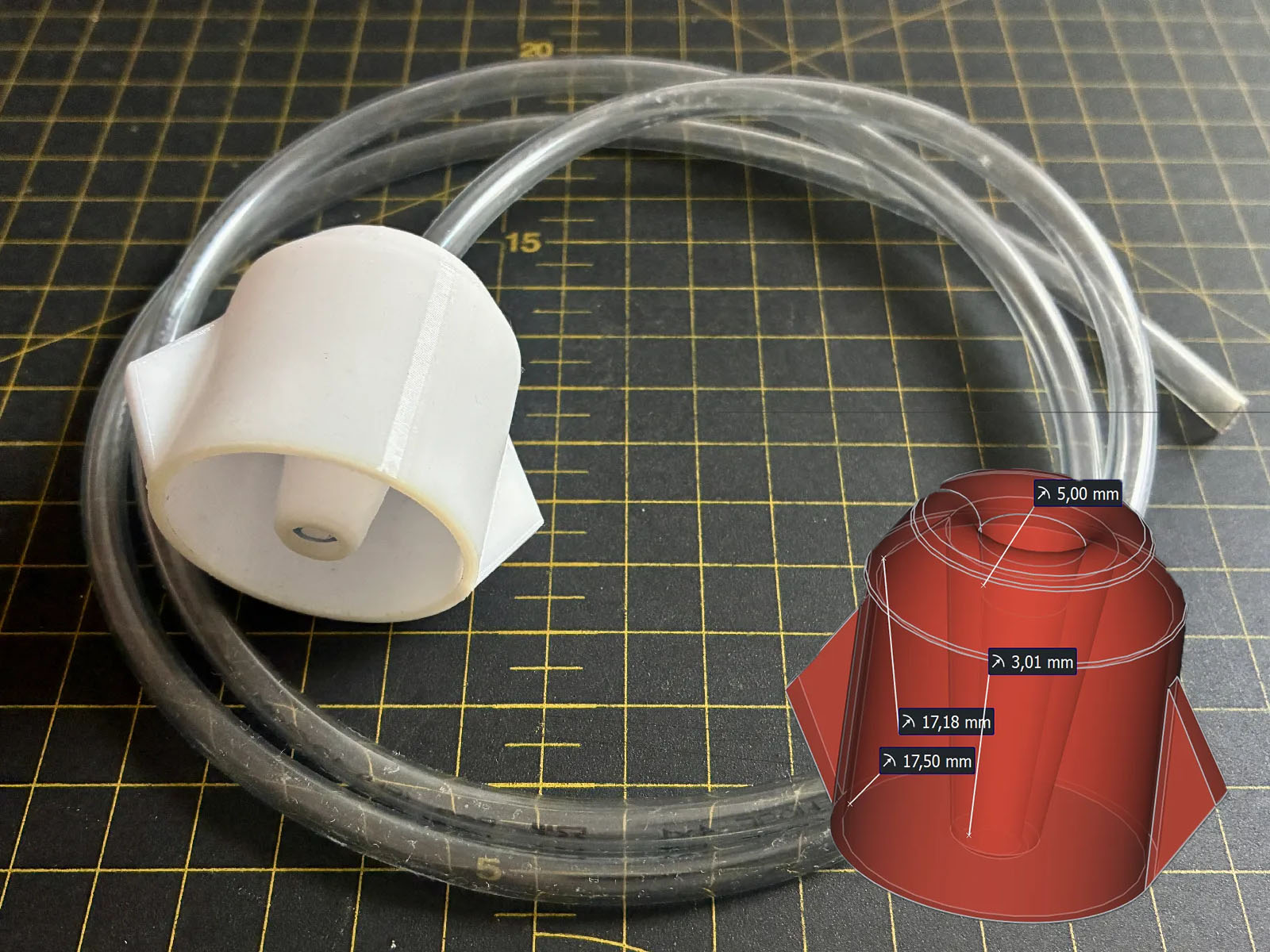 Staubsauger - Adapter für 5mm Schlauch