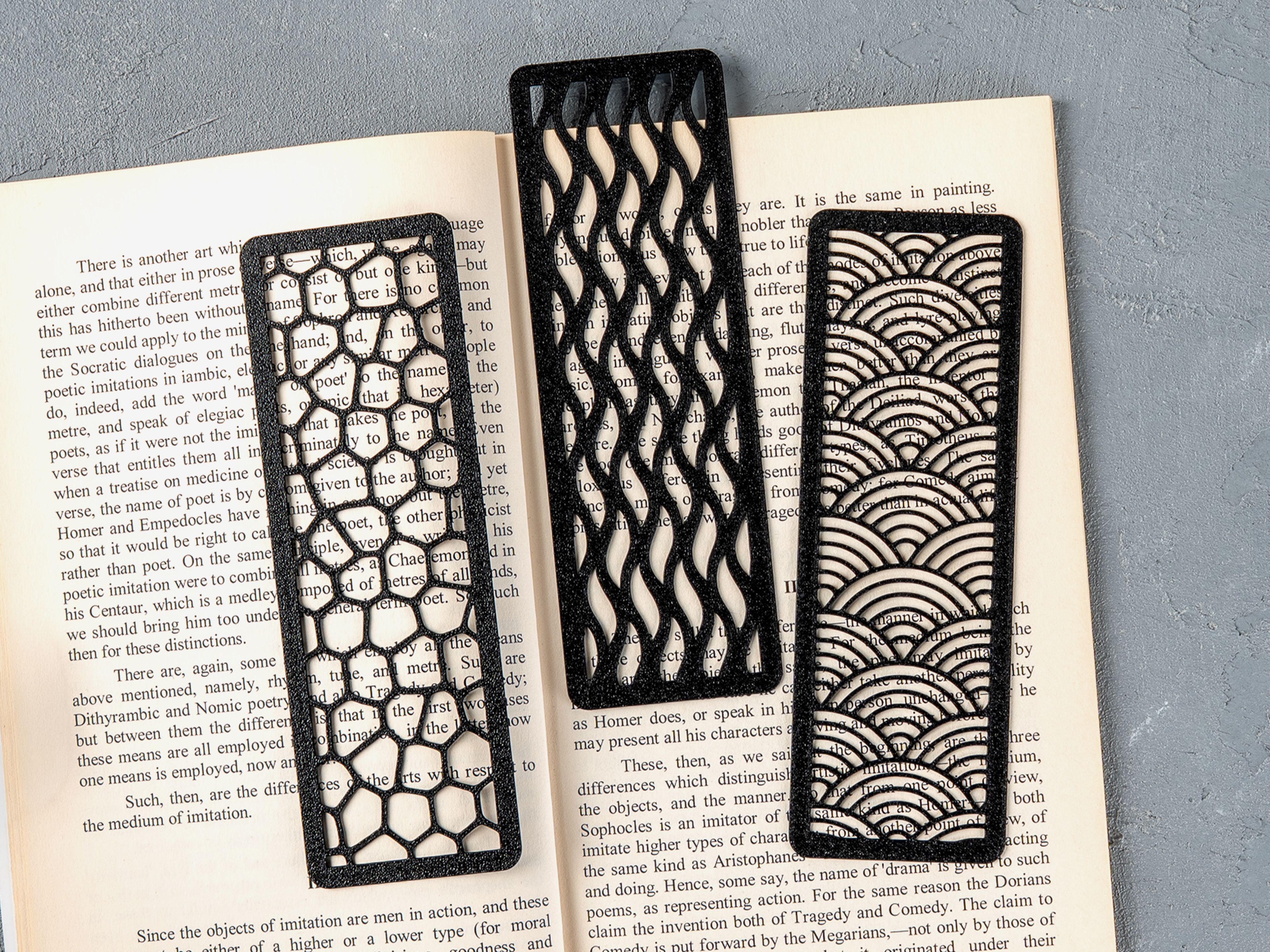 Miniatura 4 do modelo 3D Minimal Linework Bookmarks