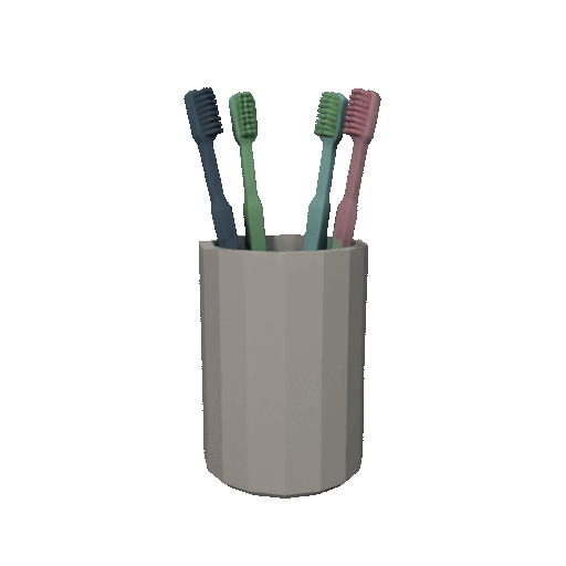 Low Poly Toothbrush Cup — thumbnail 2