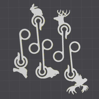 Solo Cup Markers - Game Animals