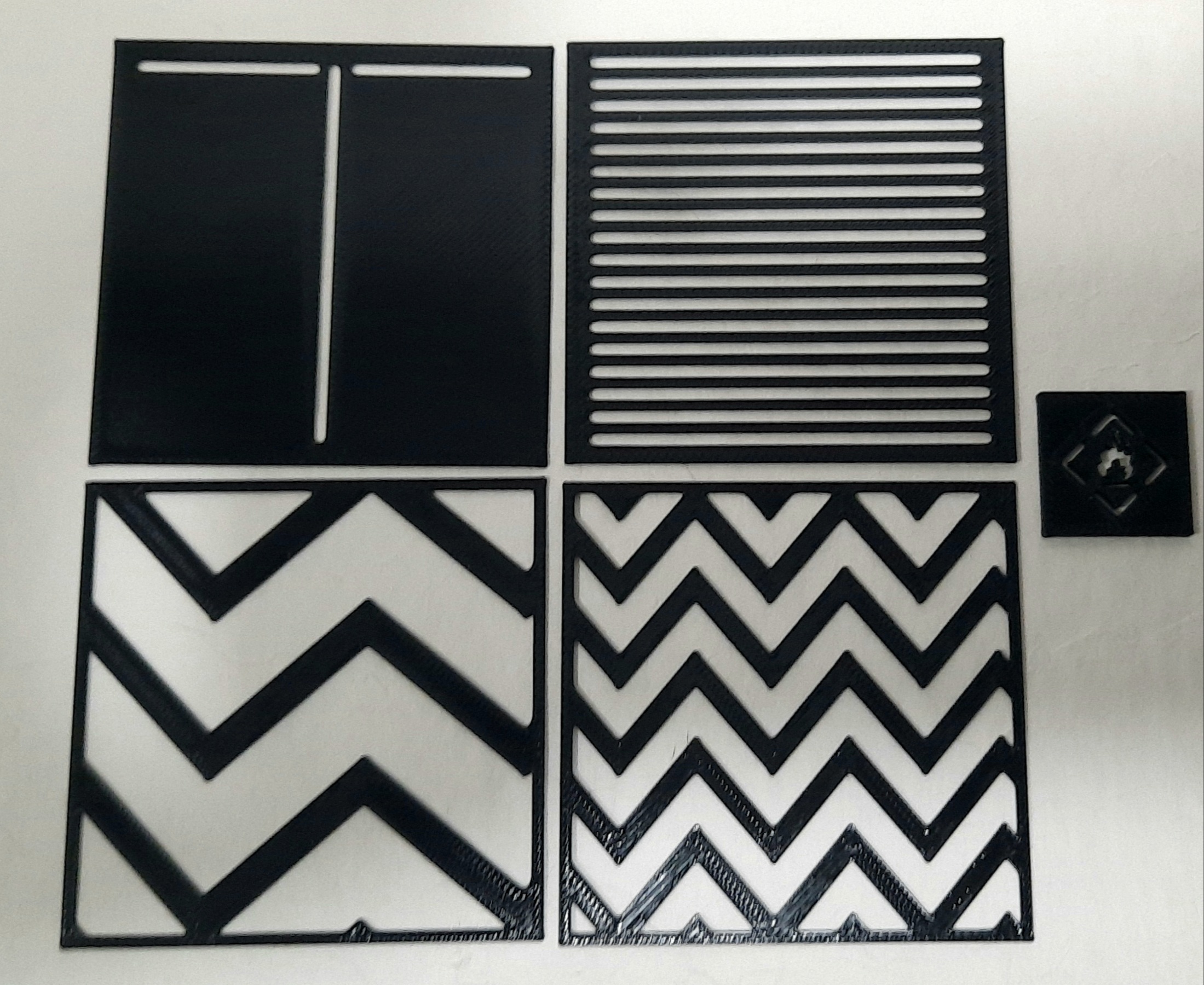 Stencils - Sticky Note Sized - 'T' and "Straight" Lines