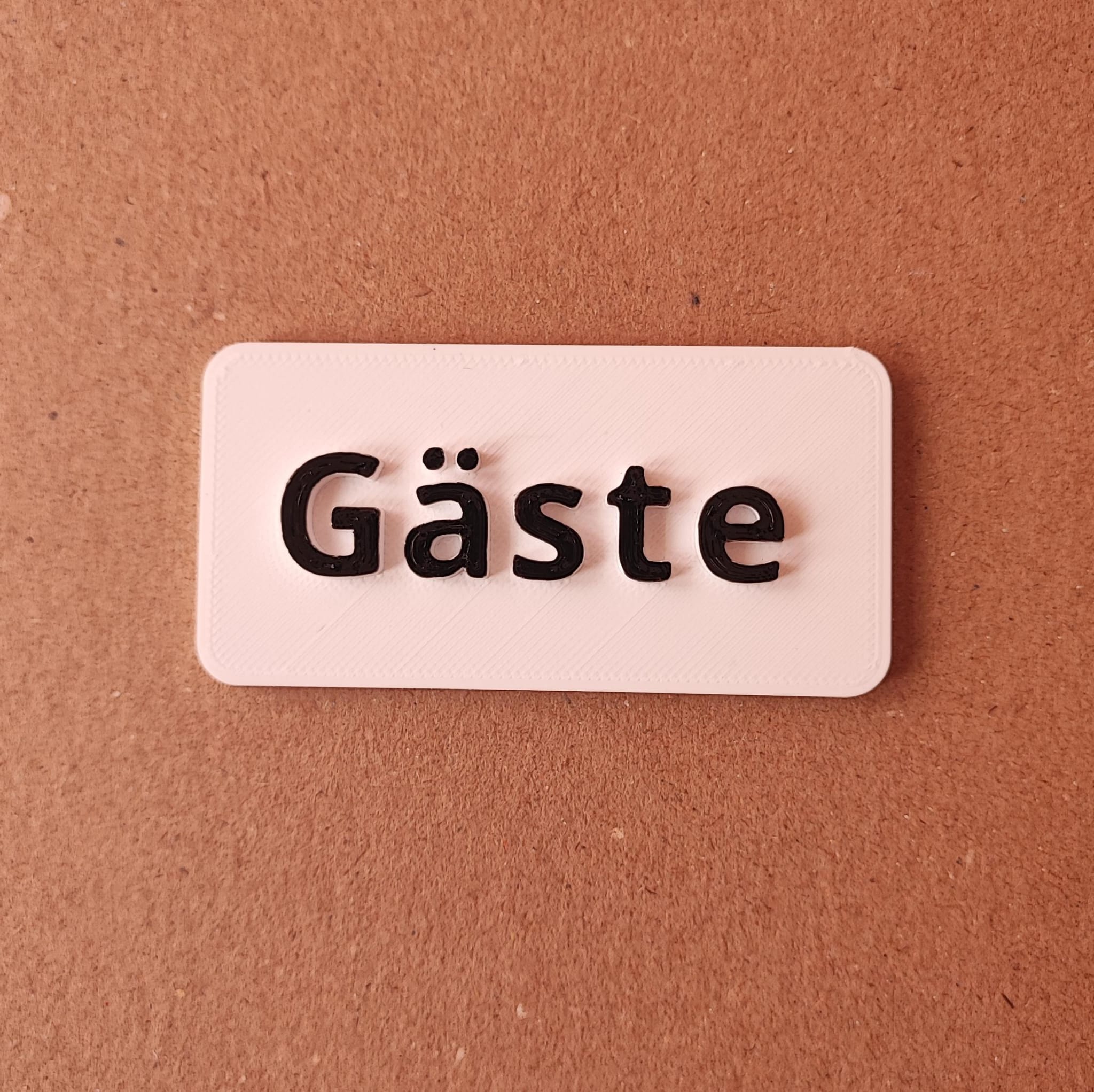 Guest sign