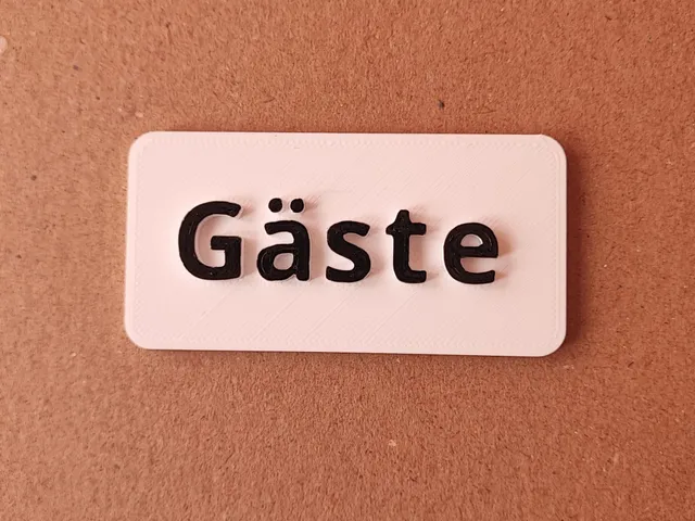 Guest sign