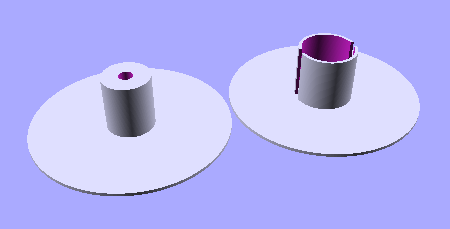 Spool for Olivetti Lettera DL mechanical typewriter 1/2" ink ribbon