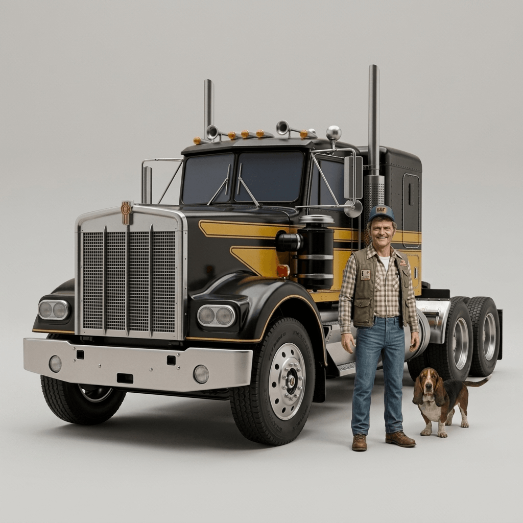 Smokey & the Bandit - Cledus Snow with Kenworth W900A - 1977