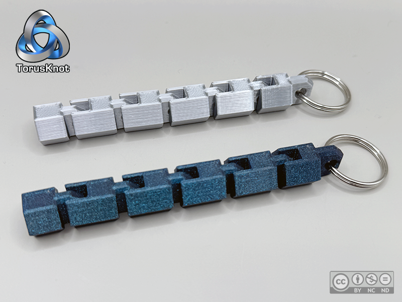 Hexagonal Articulated Flexi Keychain