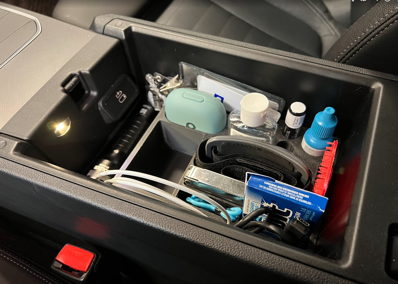 BMW i4 Center Compartment Organizer Blank — miniatura 3
