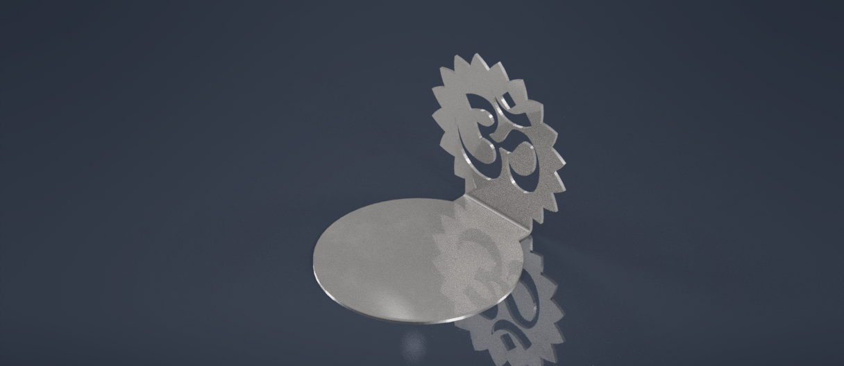 Om Diya Stand – 3D Printable & Laser Cut Design