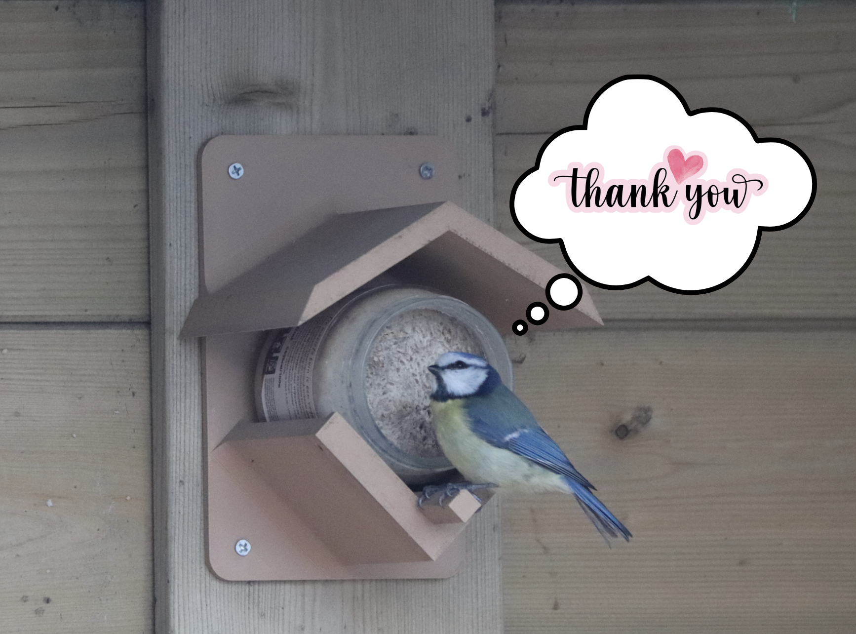 Bird Feeder - Peanut Butter Jar Holder
