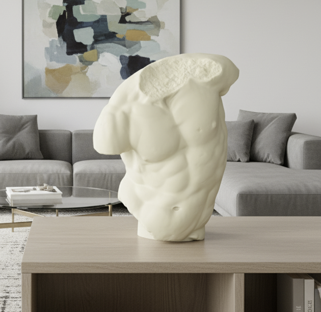 Torso Bust of Male