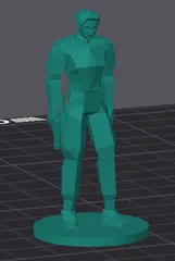 Leon S Kennedy Low Poly Figure