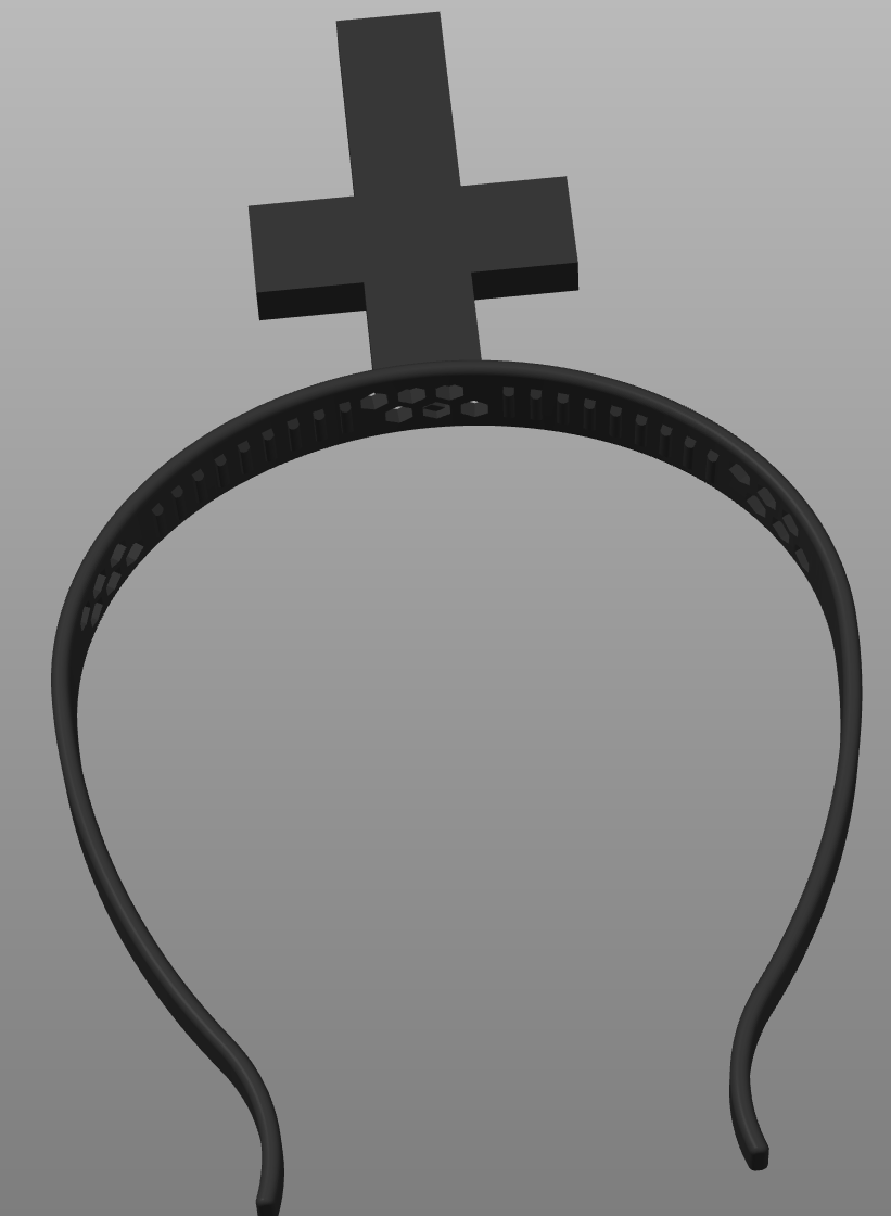 Inverted Cross for the Hairsnaps Hairband