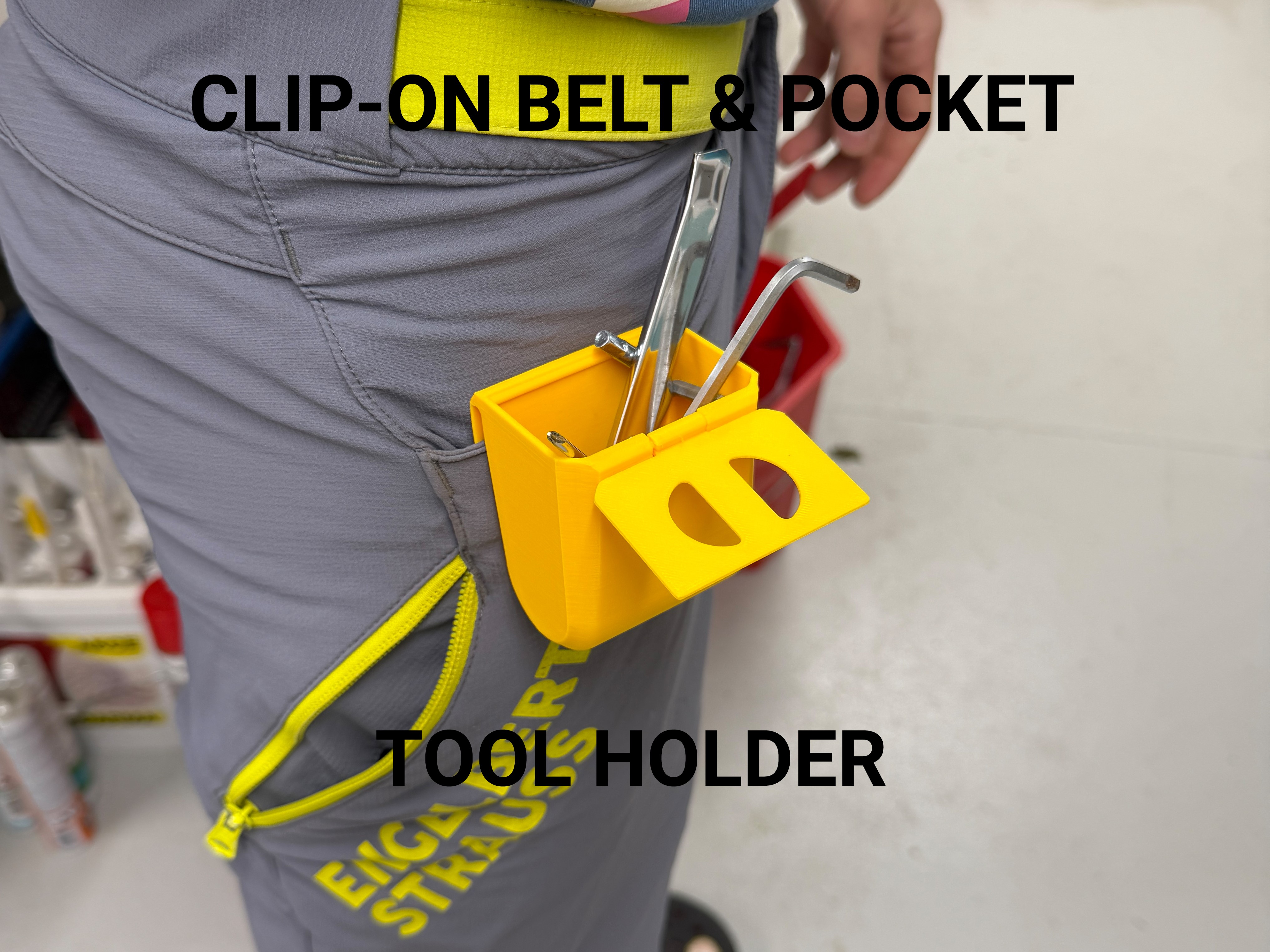 Clip-On Belt & Pocket Tool Holder