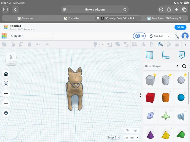 German shepherd 3d dog