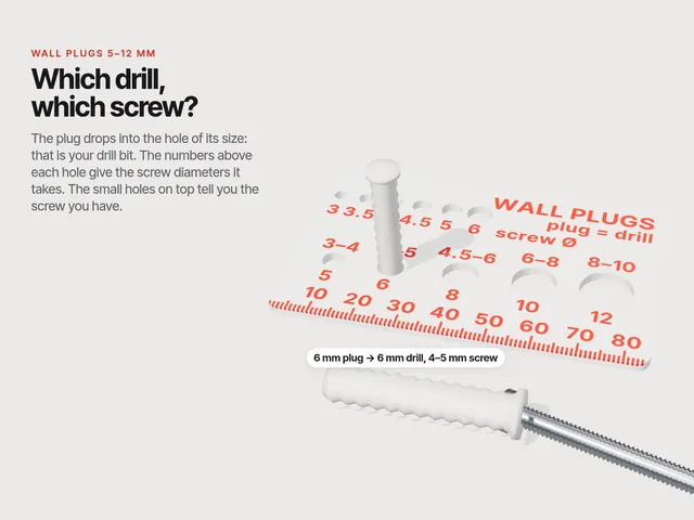 Wall Plug Gauge Card – Drill & Screw Finder