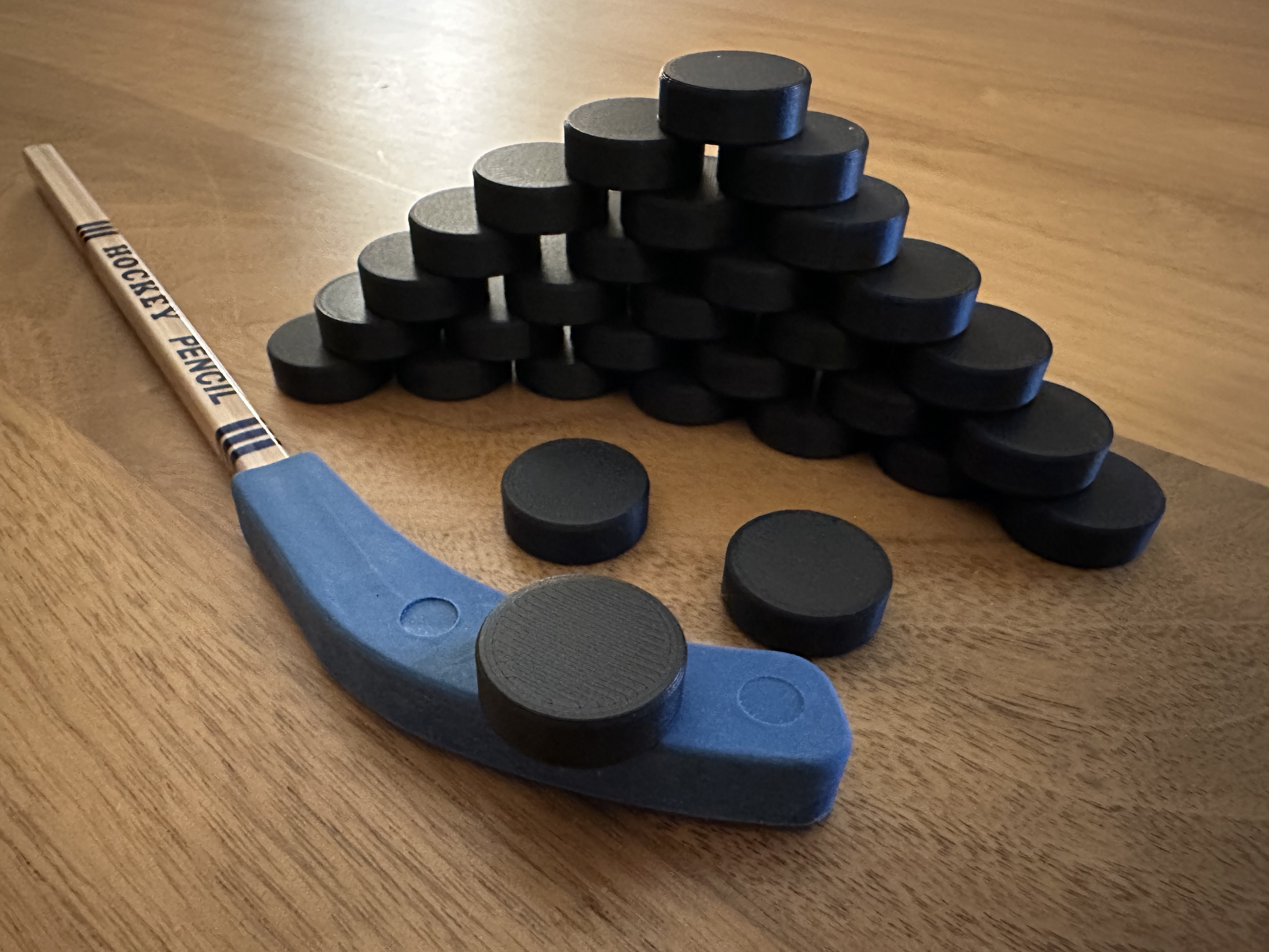 Mini Tabletop Hockey Puck (1/4 scale)
