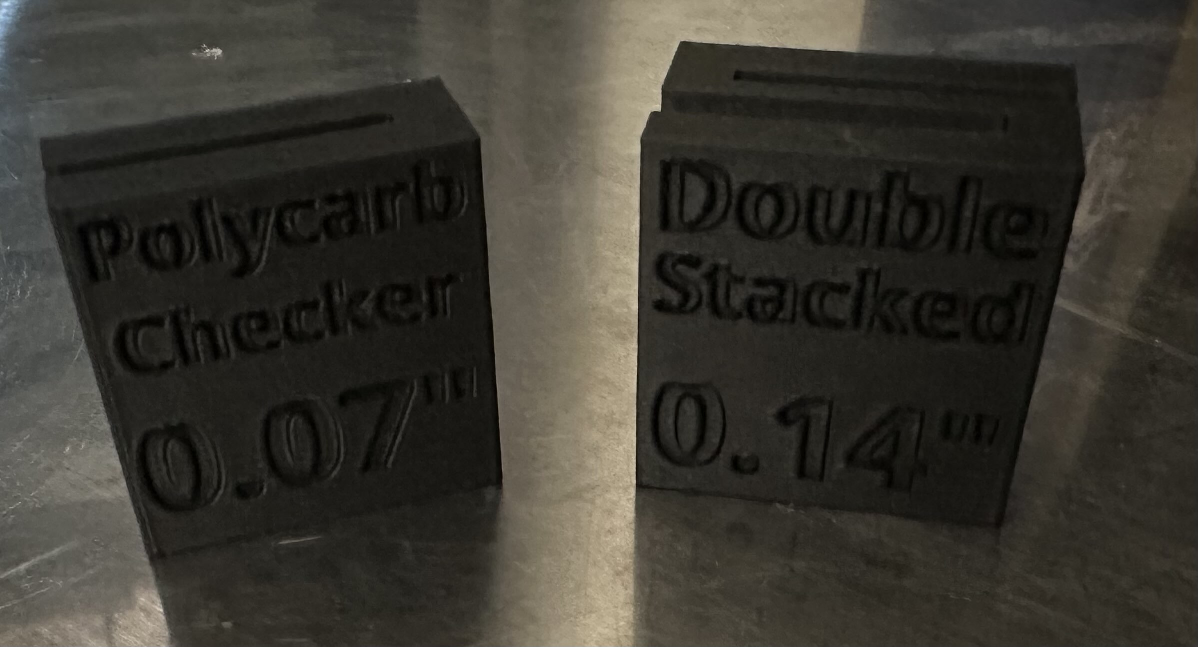 VEX V5RC Plastic Thickness Gauge (single + double-stacked measurements)