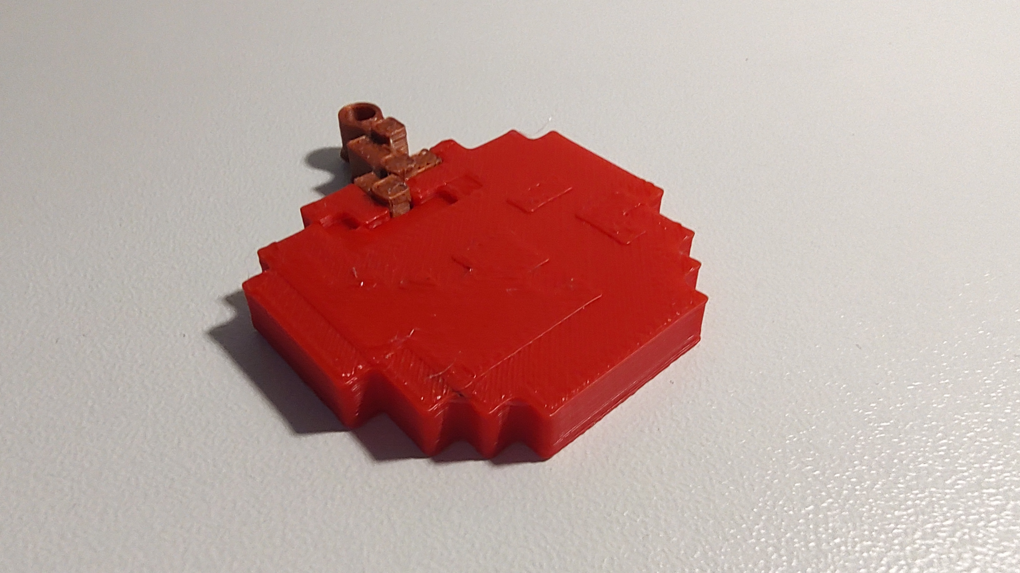 Miniatura 3 do modelo 3D Minecraft Apple keychain