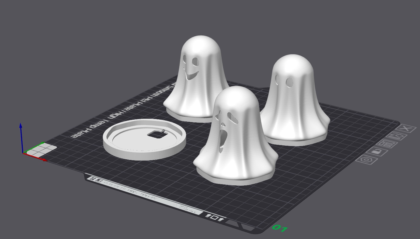 Miniatura 6 do modelo 3D Ghost night lamp